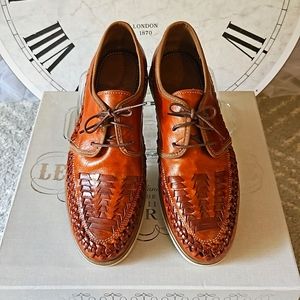NWOB - Men's Full-grain Leather Authentic Huarache Oxfords-US Sz 10.5 / MX Sz 8